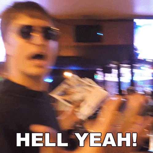 Hell Yeah Text GIF