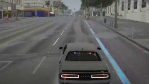 Hellcat Drifting In Video Game GIF