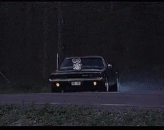 Hellcat Drifting Slow Mo Effect GIF