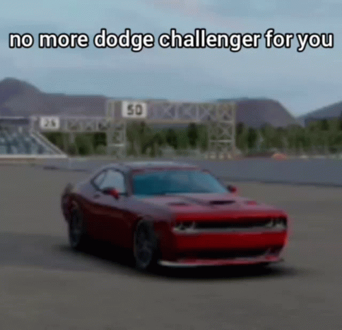 Hellcat No More Dodge Challenge For You GIF