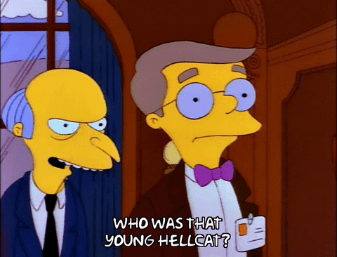 Hellcat Simpsons Waylon Smithers GIF
