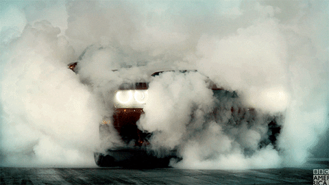 Hellcat Sports Car Dodge Demon Slow Motion GIF