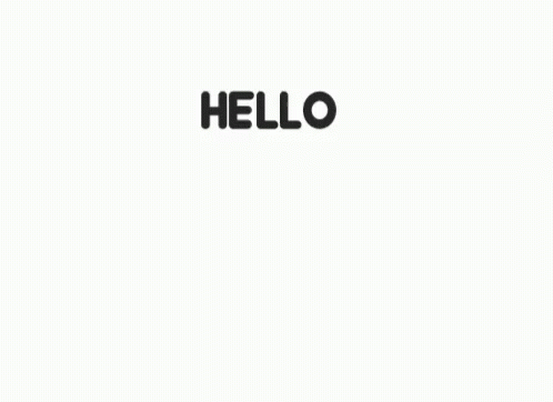 Hello Animated Dog Pop Out Wave GIF