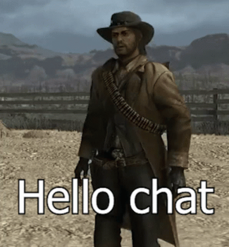 Hello Chat Arthur Morgan GIF