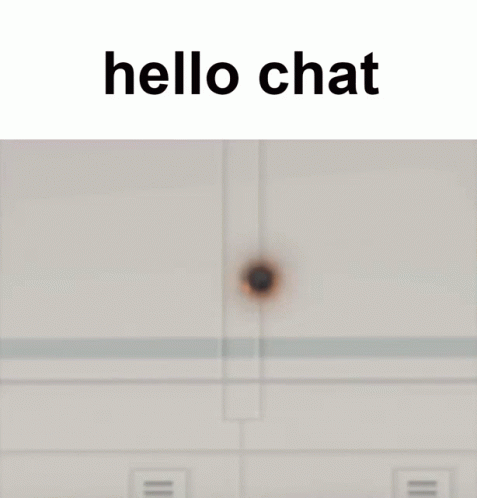 Hello Chat Poster with Broken Wall