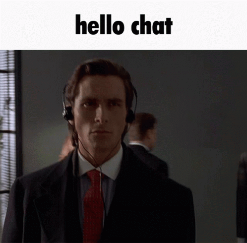 Hello Chat Sigma Face Meme GIF