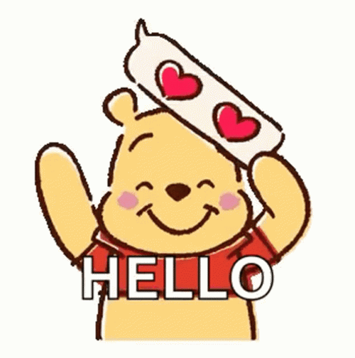 Hello Cute Winnie The Pooh GIF