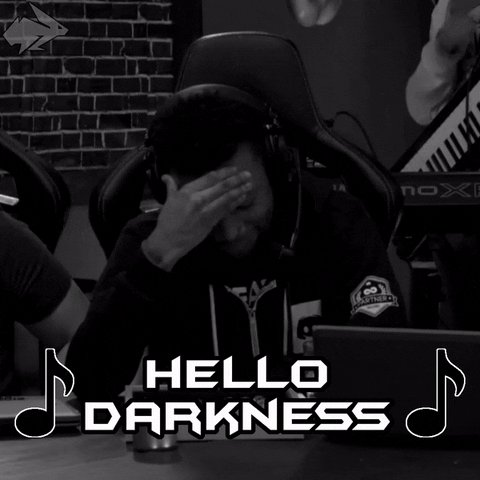 Hello Darkness My Old Friend Twitch Face Palm GIF