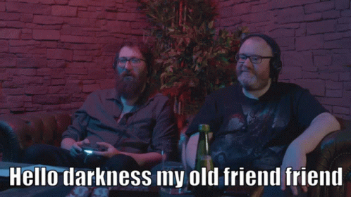 Hello Darkness My Old Friend Yogscast Youtube GIF