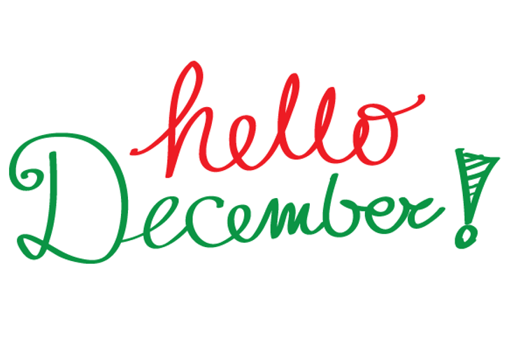 Hello December Red And Green Text GIF | GIFDB.com
