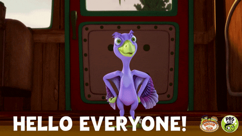 Hello Friends Dinosaur Train Character GIF