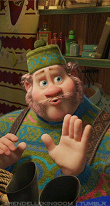 Hello Friends Frozen Oaken Waving GIF