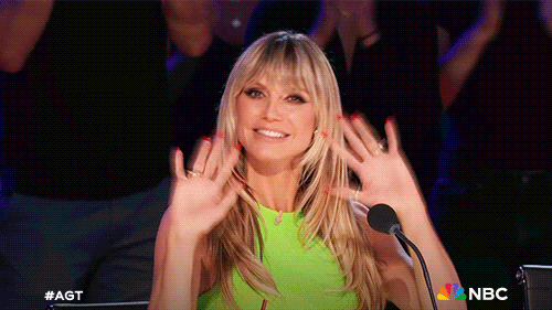 Hello Friends Heidi Klum Americas Got Talent GIF
