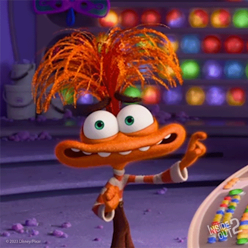 Hello Friends Inside Out 2 Anxiety GIF