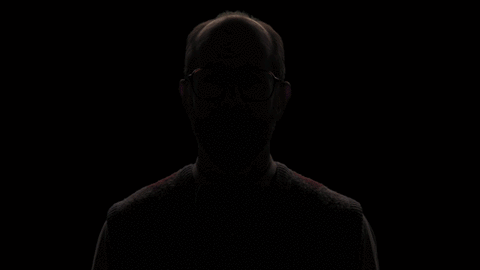 Hello Friends Man Appearing From The Dark GIF