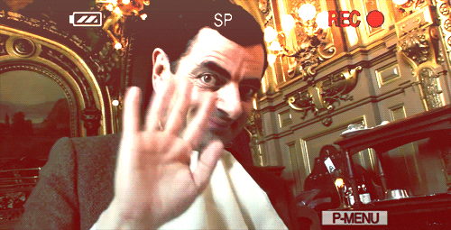 Hello Friends Mr Bean Waving GIF