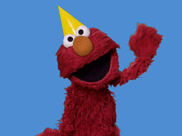 Hello Friends New Sesame Street Elmo Waving GIF