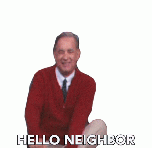 Hello From The Other Side Neighbor GIF