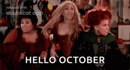 Hello Happy October Hocuspocus Winnie GIF