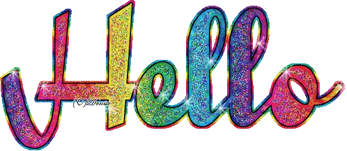 Hello in Rainbow Colors