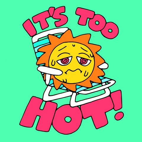 Hello July It's Too Hot GIF