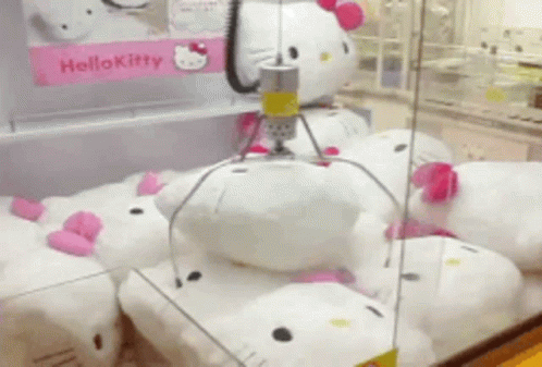 Hello Kitty Claw Machine GIF