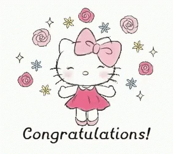 Hello Kitty Congratulations GIF