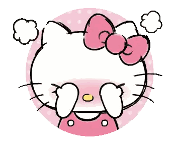 Hello Kitty Covering Eyes