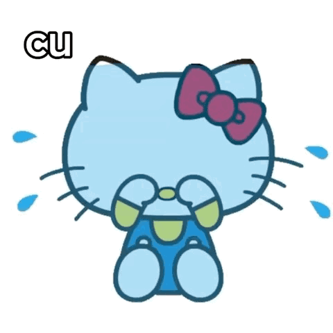 Hello Kitty Crying Cu The Xa Nhau