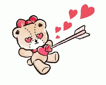 Hello Kitty Cupid Bear GIF
