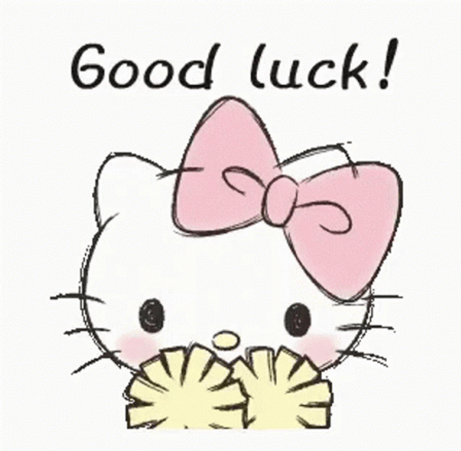 Hello Kitty Good Luck GIF
