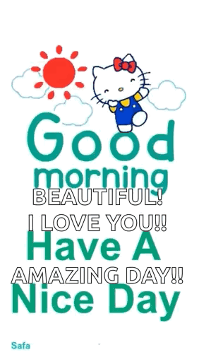 Hello Kitty Good Morning Beautiful GIF