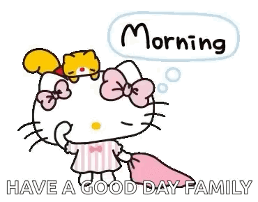 Hello Kitty Holding Pillow and Squirrel