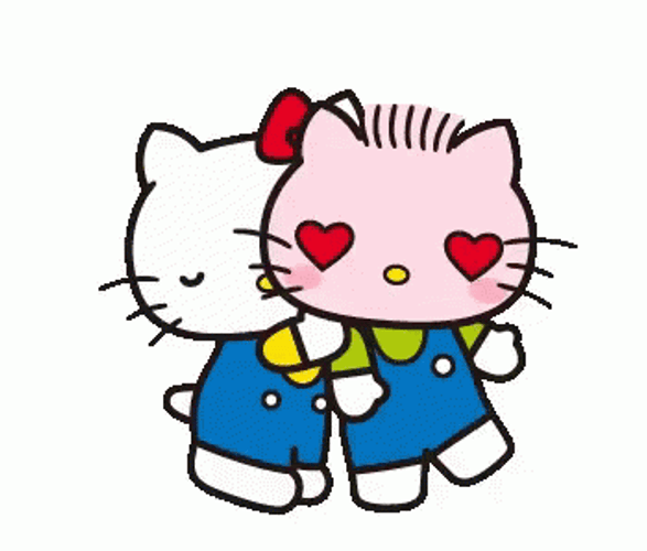 Hello Kitty Hug Daniel GIF