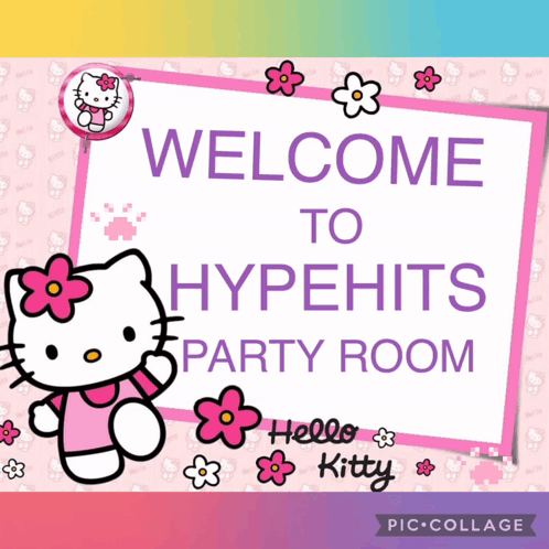 Hello Kitty Welcomes to Hypehits Party Room