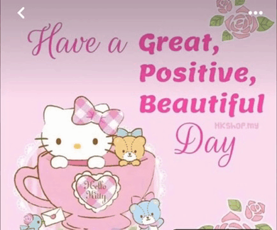Hello Kitty Wishing You Wonderful Day GIF