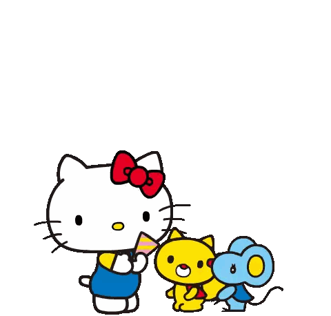 Hello Kitty With Confetti Cannon