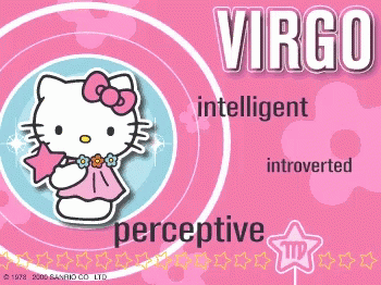 Hello Kitty Zodiac Sign Virgo Card