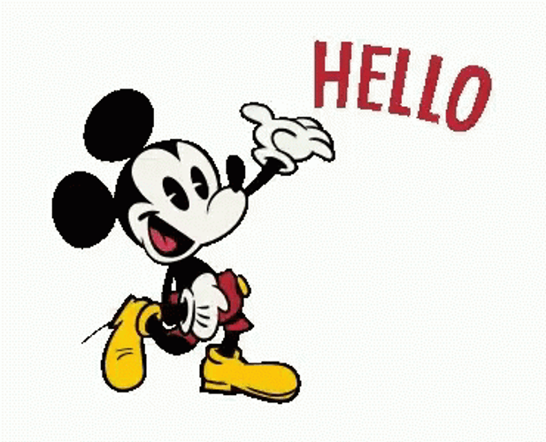 Hello Mickey Mouse GIF