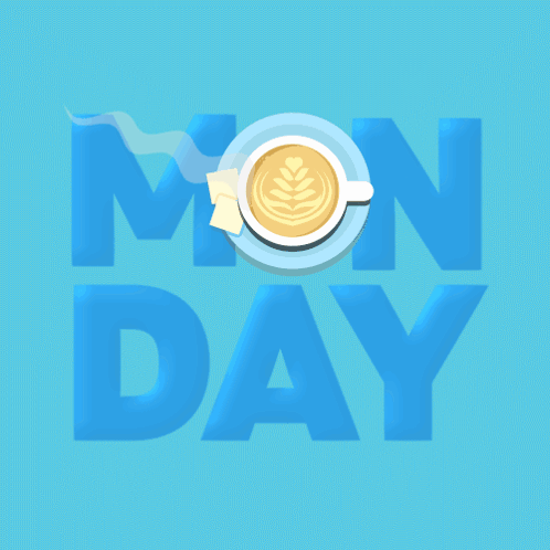 Hello Monday Coffee GIF