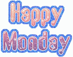 Hello Monday Glittering Text GIF