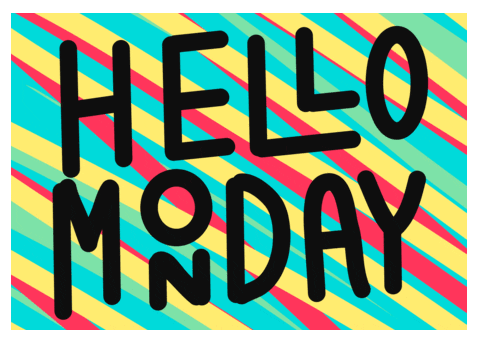 Hello Monday Pastel Colors GIF