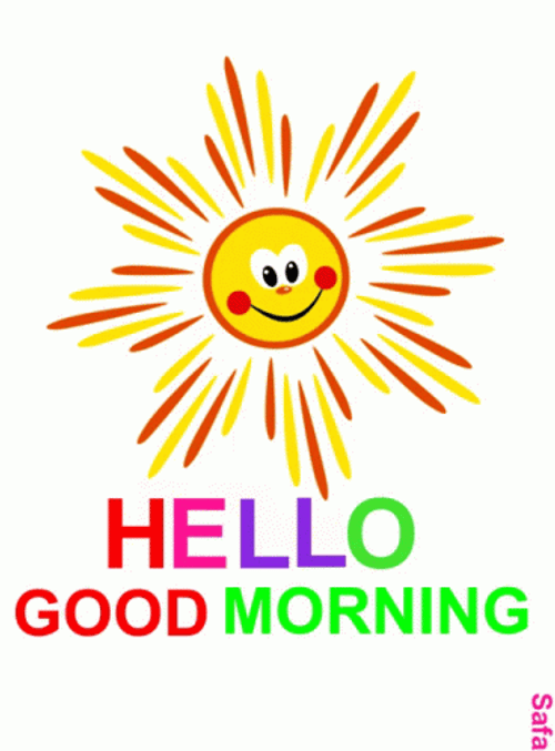 Hello New Good Morning GIF