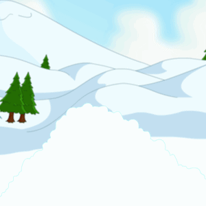 Hello Penguin With Goggles And Bow In Snow GIF