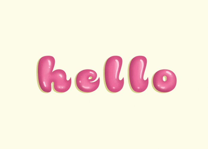 Hello Pink Greetings GIF