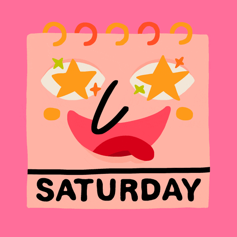 Hello Saturday Star Eyes GIF