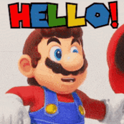 Hello Super Mario GIF