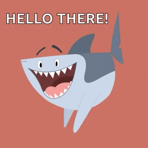 Hello There Shark GIF