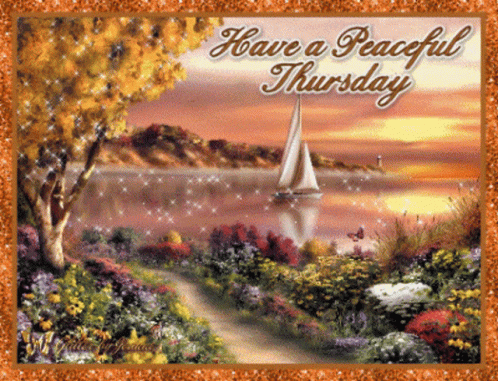 Hello Thursday At The Lake GIF