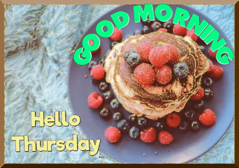 Hello Thursday Breakfast Pancakes GIF